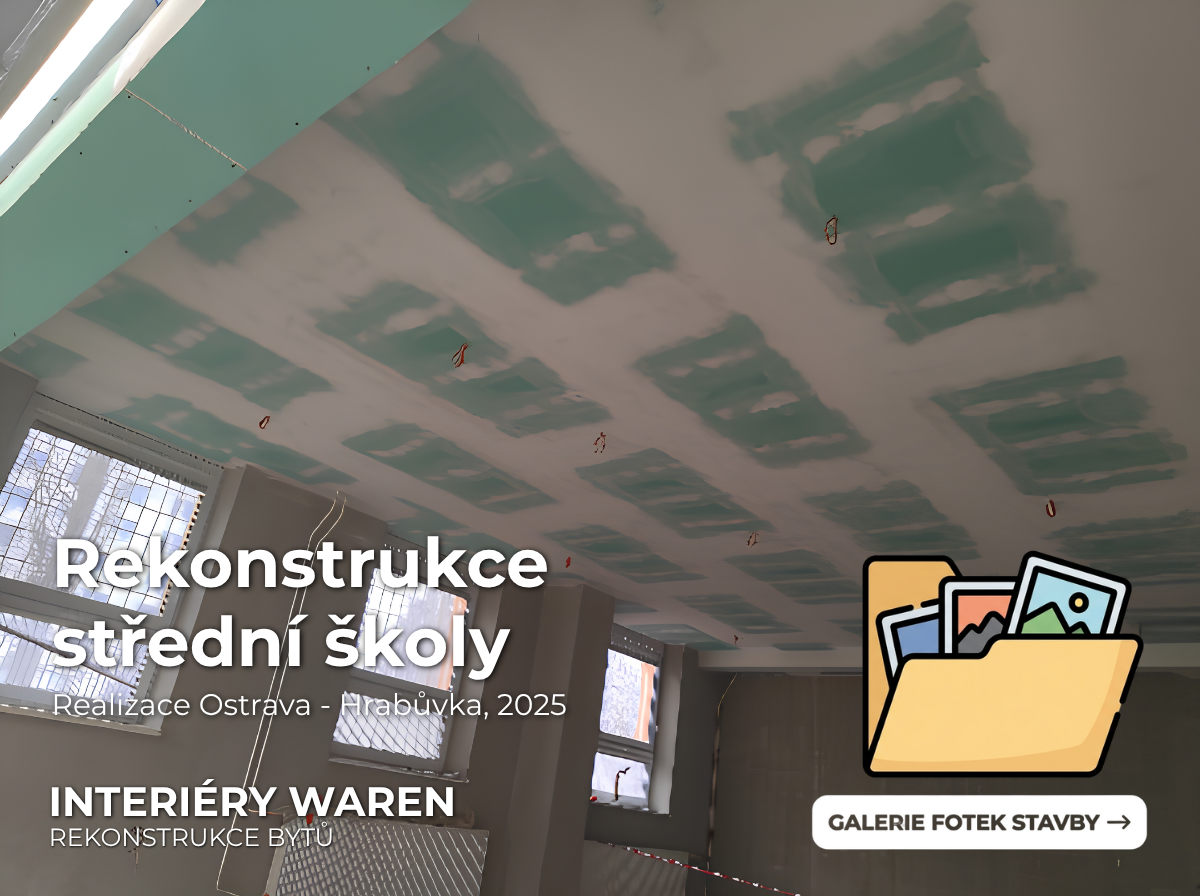 Fotogalerie realizací sádrokartonů a rekonstrukcí interiérů – Interiéry Waren Ostrava